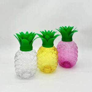 <span class=keywords><strong>Vasos</strong></span> de Piña de 500 ml (16 oz) con Pajitas, Botella de Piña Tropical, Taza <span class=keywords><strong>para</strong></span> Jugo, Agua, <span class=keywords><strong>Vasos</strong></span> de Plástico <span class=keywords><strong>para</strong></span> Fiestas Temáticas de Playa - Product Image 3
