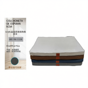 Tappetino Super Morbido in Spugna Cristallina da 5cm per Animali Domestici, Grigio Chiaro 65*95*5cm, Letto Super Confortevole per Animali - Product Image 2