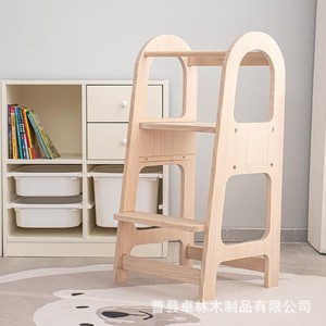 Tour d'apprentissage pour bébé, Escabeau pour enfants, Tour d'apprentissage Montessori pliable anti-chute, Tabouret pour bébé, Escabeau - Product Image 2