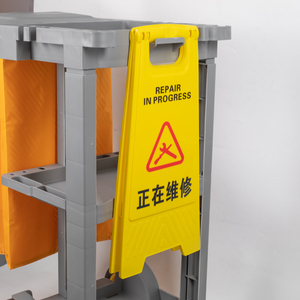 Xe đẩy đa năng vệ sinh nhà cửa, bộ dụng cụ dọn dẹp kèm xô và biển cảnh báo dành cho khách sạn và bệnh viện - Product Image 5