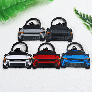 Cá Nhân Tùy Chỉnh Kim Loại Xe Móc Khóa Xe Hình Dạng Thương Hiệu Mô Hình Logo Mềm Men Kẽm Hợp Kim Keychain Móc Chìa Khóa Với Logo - Product Image 3