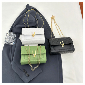 Bolso de cadena acolchado, nuevo estilo de verano 2026, bolso cuadrado pequeño, textura de costuras sencillas, bolso de hombro, bolso de mujer estilo INS. - Product Image 6