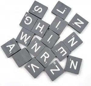 Wood Letter Tiles 26English Alphabet