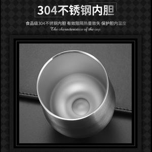 Mug à vin en acier inoxydable 12oz, style coquille d'œuf, peint, pour voyage, grande capacité, en forme de U, avec couvercle - Product Image 2