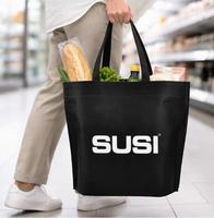 Sac de courses non tissé personnalisé avec logo, réutilisable et écologique, idéal pour le supermarché – Offre spéciale