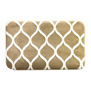 De tierra de <span class=keywords><strong>diatomeas</strong></span> lindo curva de algodón chenilla no bebé alfombra de baño - Product Image 1