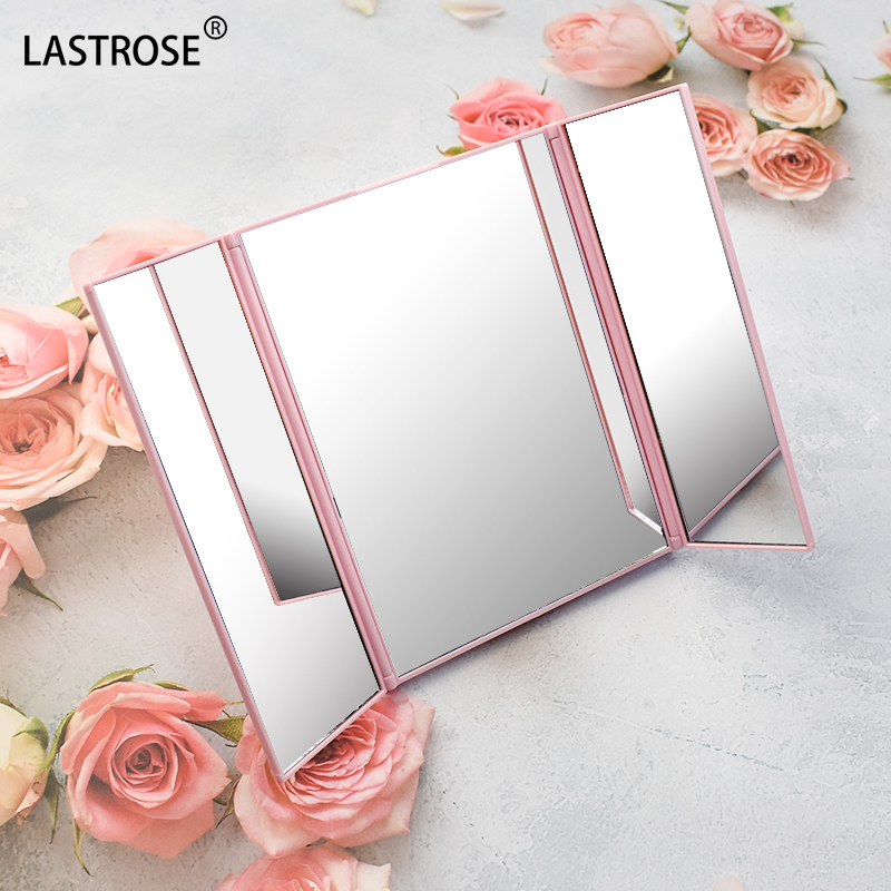 Pink makeup mirror