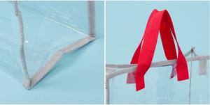 Sac à main transparent en PVC de style jelly, petit sac carré, sac fourre-tout personnalisé en PVC transparent, sac à bandoulière en plastique - Product Image 2