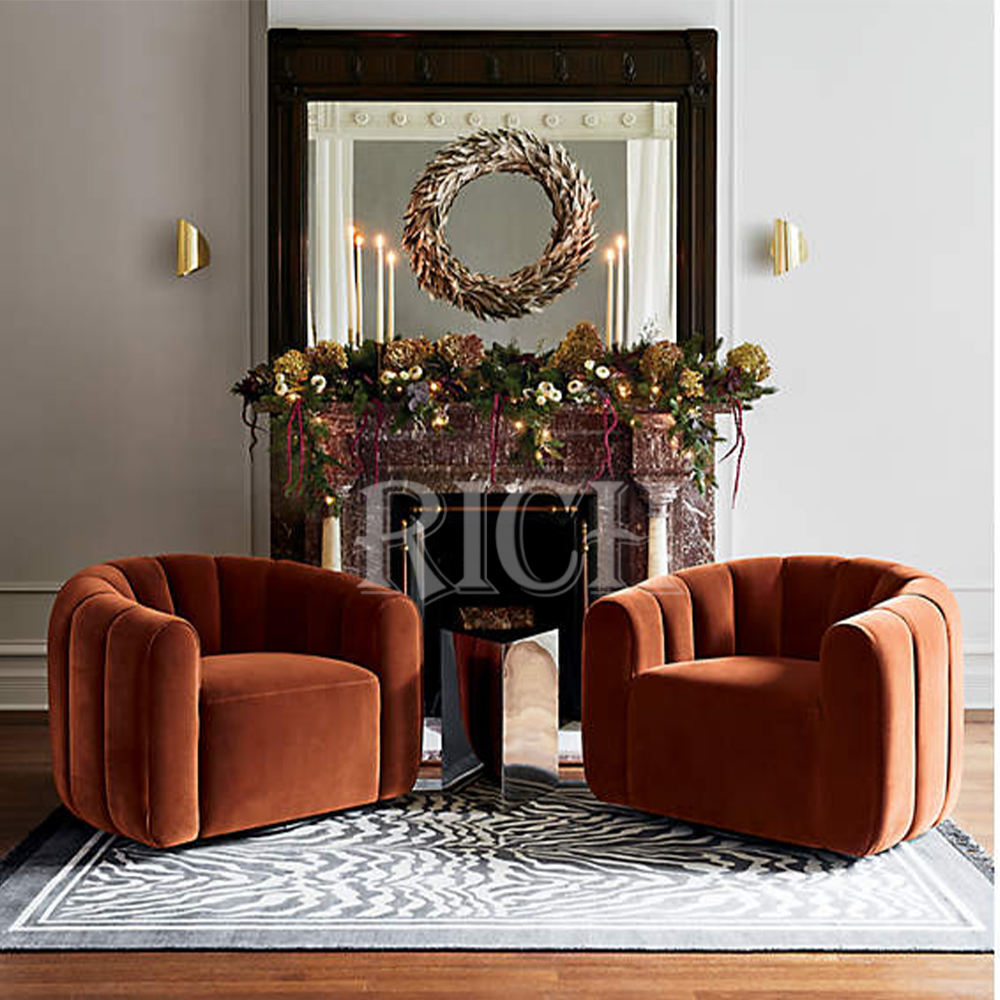 Modern Scandinavian Design Accent Chairs Swivel Accent Chair