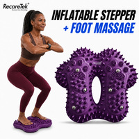 Máquina de Ejercicios para Subir Escaleras, Stepper Inflable para Relajación de Pies, Masajeador de Pies, Ejercitador de Piernas para Uso en Oficina