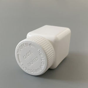 High Sale <span class=keywords><strong>50ml</strong></span> White Square Press-Pull Kinder sicheres Nahrungs ergänzungs mittel HDPE Leere Plastik flasche - Product Image 6