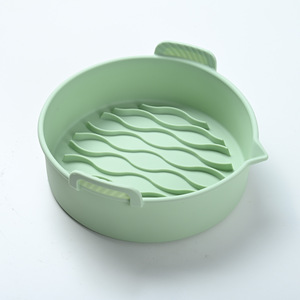 Wholesale <b>Air</b> <b>Fryer</b> Accessory 7.8" 8.8" 2PCS <b>Round</b> Reusable Silicone <b>Liners</b> for 4 to 7 QT Oven Microwave - Product Image 2