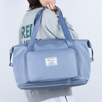 Mochila Unisex de Estilo Nacional, Ligera, de Poliéster Impermeable, con Letras, Gran Capacidad, Correa Ajustable, Cierre de Cremallera, Diseño Moderno, para Viaje