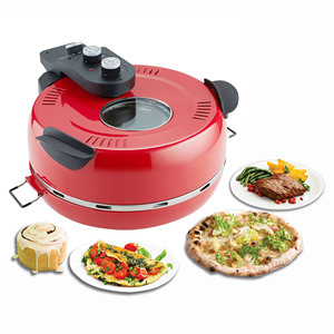 <span class=keywords><strong>Horno</strong></span> de Pizza de 12 pulgadas, placa de cerámica para encimera sin humo de 1200W, multifunción, fabricante de Pizza, electrodoméstico de cocina para el hogar - Product Image 2