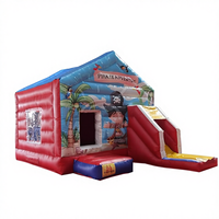 Château gonflable pirate pour enfants WINSUN, structure de saut combinée avec trampoline, certifié CE, ignifuge et imperméable