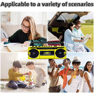 Radio AM FM Portátil Retro con Reproductor de Casetes y Grabador de Audio, Precio de Fábrica - Product Image 5