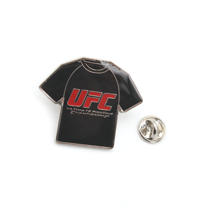 Custom <strong>UFC</strong> Style T-Shirt Shape Metal Lapel Pin Promotional Enamel Badges for Sports Events - Product Image 5