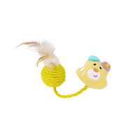 Jouet pour chat en sisal et plumes, classique et adorable, en gros