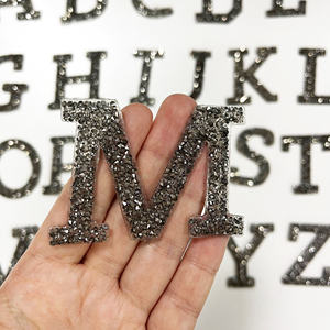 แผ่นตัวอักษรรีดติดพลอยเทียมสำหรับ3D แผ่นตัวอักษรแบบรีดติดได้ - Product Image 5