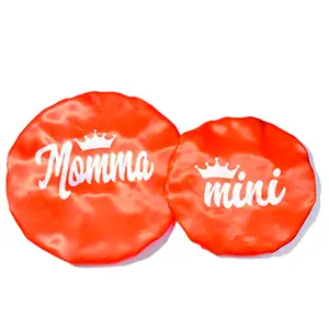 Women Girls Kids Toddler Curly Reversible Adjustable mommy and me bonnets