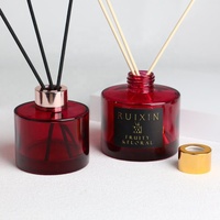Diffuseur de luxe Bouteille en verre vide 100ml 150ml 200ml Rond Reed Diffuseur Aroma Bouteille en verre