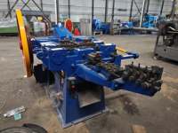 Machine automatique de fabrication de clous-agrafes en U à pointe barbelée pour clôtures de volailles et composants de moteur de filetage