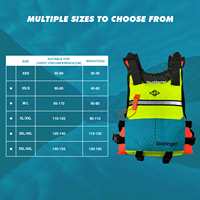 Usine de haute qualité Oxford tissu gilet de sauvetage canotage natation dérive pêche inondation sauvetage marin gilet de sauvetage pour adultes