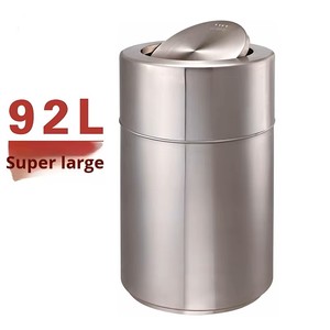 Cubo de basura de acero inoxidable ecológico Southern de 92 litros, diseño abatible, capacidad extra grande para lugares públicos, servicios de hotel - Product Image 4