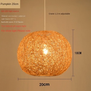 Fabriqué en Chine Restaurant Lanterne Bambou Art Lustre Creative Commercial Rotin Lampes LED Pendentif Lumière - Product Image 6
