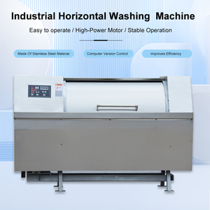 Lave-linge <span class=keywords><strong>horizontal</strong></span> électrique en acier inoxydable Ranmao, écologique, 25 kg, entièrement automatique, commande par ordinateur, haute efficacité, faible consommation - Product Image 3