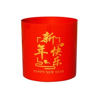 Maceta de Resina Redonda con Diseño de Flor de la Suerte para el Año Nuevo Chino, Juego de Varias Piezas para Decoración del Salón, Escritorio o Suelo - Product Image 5