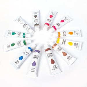 Pas cher En Gros Individuel 12ml Peinture Acrylique Pigment <span class=keywords><strong>Tube</strong></span> pour Enfants Artisanat Créatif Passe-Temps Sans Emballage Couleurs - Product Image 2