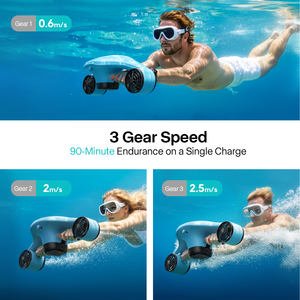 Asiwo Manta 2, Scooter Subacuático, Motor de 1200W, Scooter Marino, 90 Minutos de Autonomía Máxima - Product Image 3