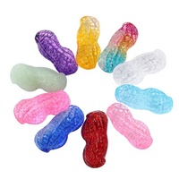 Artisanat en cristal de cacahuète porte-bonheur, transparent et poli, accessoires pour la maison et le bureau, Chine – Coloré, stock disponible, vente en gros