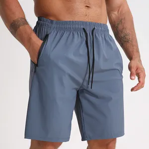 Pantalones cortos elásticos para correr para hombre, pantalones cortos de nailon para correr, para hombres, gimnasio, deportes al aire libre