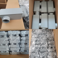 Boîtier de conduit électrique en PVC homologué ETL, gris, type T, de 1/2 à 2 pouces, pour conduites en PVC Schedule 40 et 80, boîtes de jonction en plastique