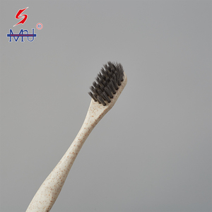 Hotel ecológico cepillo de dientes de paja de <span class=keywords><strong>trigo</strong></span> Manejar material desechables cepillo de dientes - Product Image 3