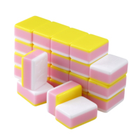Cartes de Mahjong de haute qualité 36mm Version chinoise américaine jeu Mahjong Set Carreaux acryliques exquis frottés à la main avec sac portable