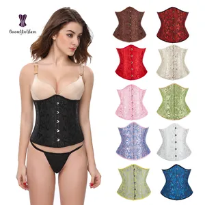 Women Underbust Gothic Corselet Sexy bustier Party Casual Slimming gorset Waist Cincher Shaping corset plus size