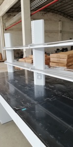 병원 및 학교 물리화학 실험실용 맞춤형 현대식 디자인 금속 실험대 (시약 선반 서랍 포함) - Product Image 6