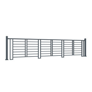 Sistema de barandillas y cercas de aluminio serie 6000, perfiles 6063 T5 con recubrimiento en polvo decorativo, fabricados en Vietnam. - Product Image 5
