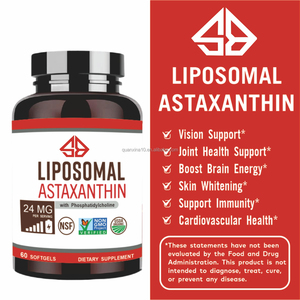 แอสตาแซนธินแบบลิโปโซม OEM ให้พลังงานตามธรรมชาติ ได้รับการรับรองมาตรฐาน GMP บรรจุ 60 แคปซูลนิ่ม สำหรับผู้ใหญ่ - Product Image 2