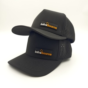 5 Panel Solid Waterproof Golf Cap Custom Silicone Logo Low MOQ OEM Laser Perforated 3D Rubber Patch Durable Performance - Product Image 2