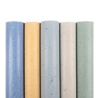 Revêtement de sol en caoutchouc écologique Dingye 4 mm à texture martelée, antidérapant, antistatique, super ignifuge, pour salle de sport, salle de danse, école, hôpital