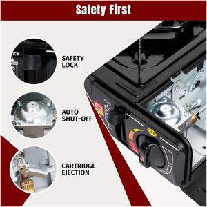 Estufa <span class=keywords><strong>de</strong></span> Camping Portátil con Estuche <span class=keywords><strong>de</strong></span> Transporte, para Camping, Senderismo, Emergencias, Esencial para Fiestas al Aire Libre, 7800 BTU <span class=keywords><strong>de</strong></span> Potencia - Product Image 5