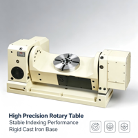 LEYO Table rotative de précision 200mm de diamètre 5ème axe Cnc table d'indexation rotative inclinable