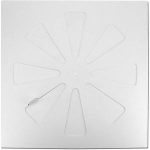 Rejilla de Ventilación Ajustable para Techo, 61x61cm, de Plástico, para Ductos de Ventilación de Oficina - Product Image 3