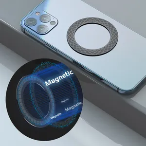 Anel magnético de substituição para suporte de celular, carregador sem fio Magsafing, placa magnética forte para iPhone 13