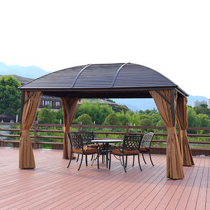 Gazebo de jardin en <span class=keywords><strong>polycarbonate</strong></span> pour extérieur avec moustiquaire, parois, rideaux, panneaux en PC, auvent en aluminium, gazebos <span class=keywords><strong>32</strong></span>*48mm - Product Image 3