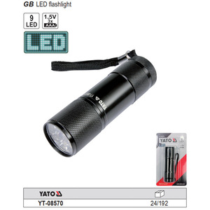 Linterna LED Yato de 1.5W, luz de trabajo de aleación de aluminio, luz de emergencia para acampar al aire libre YT-08577 - Product Image 2
